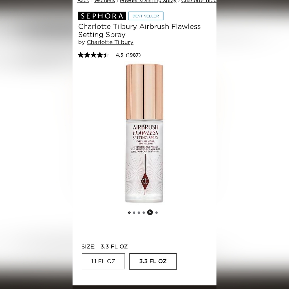 NIB Charlotte Tilbury Airbrush Finish